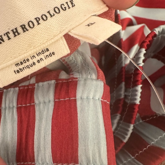 Anthropologie Silky Striped Pajama Shorts - Picture 5 of 12